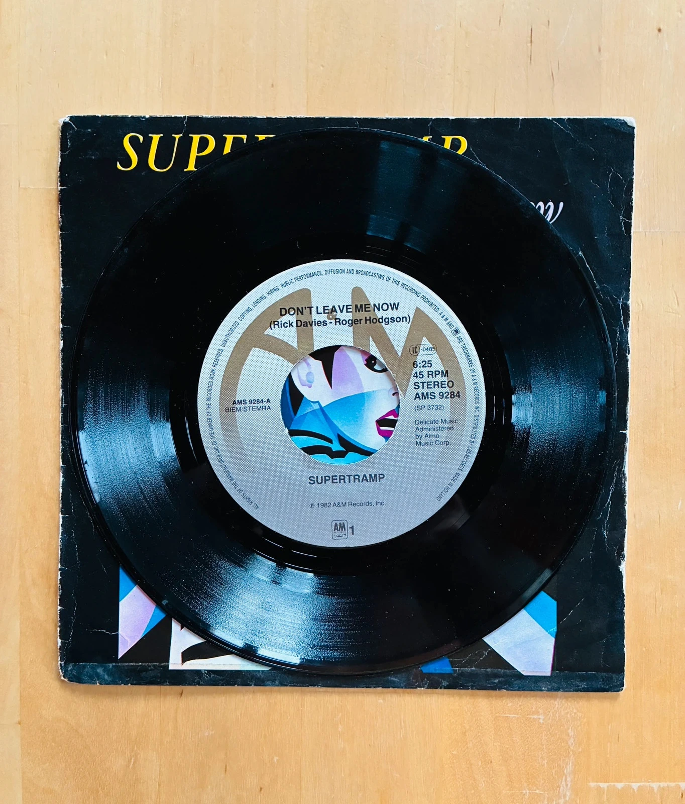 Disco de vinilo 45T Supertramp Don’t leave me now. – photo 2